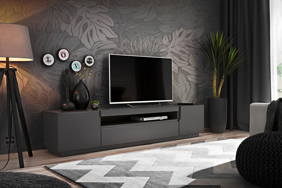 RTV stolek ASTON grafit mat DOPRODEJ*