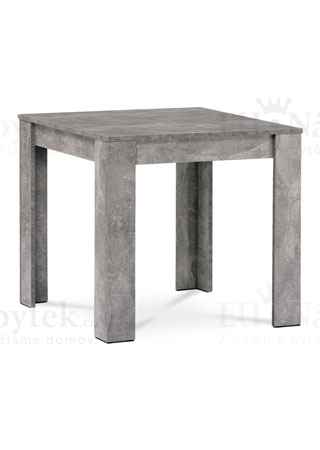 Jídelní stůl 80x80x74 cm, MDF, lamino dekor beton