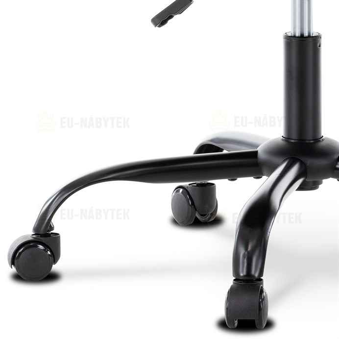 Herní křeslo, červená a černá ekokůže, houpací mech., opěrák 135°