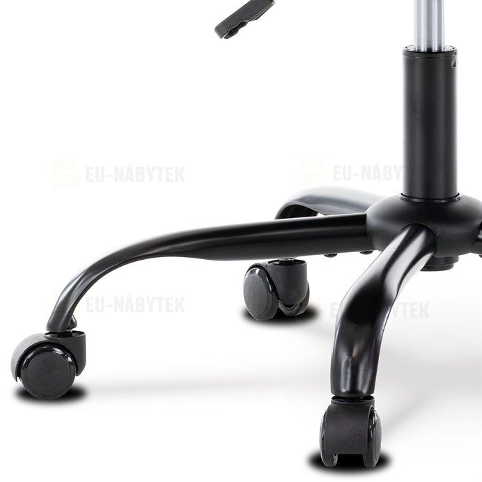 Herní křeslo, červená a černá ekokůže, houpací mech., opěrák 135°