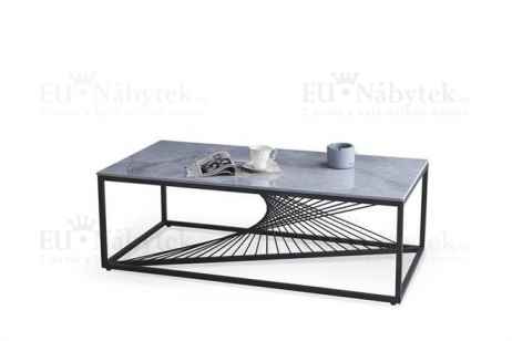 Konferenční stolek INFINITY 2 šedý mramor / černý