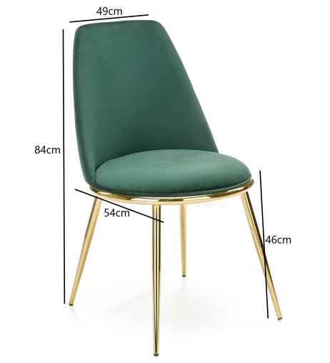 Židle K460 tmavě zelená