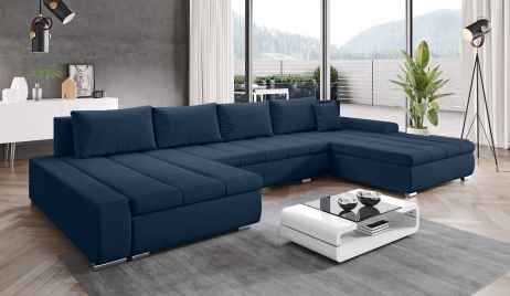 Rozkládací rohová sedačka TAMARIS modrá