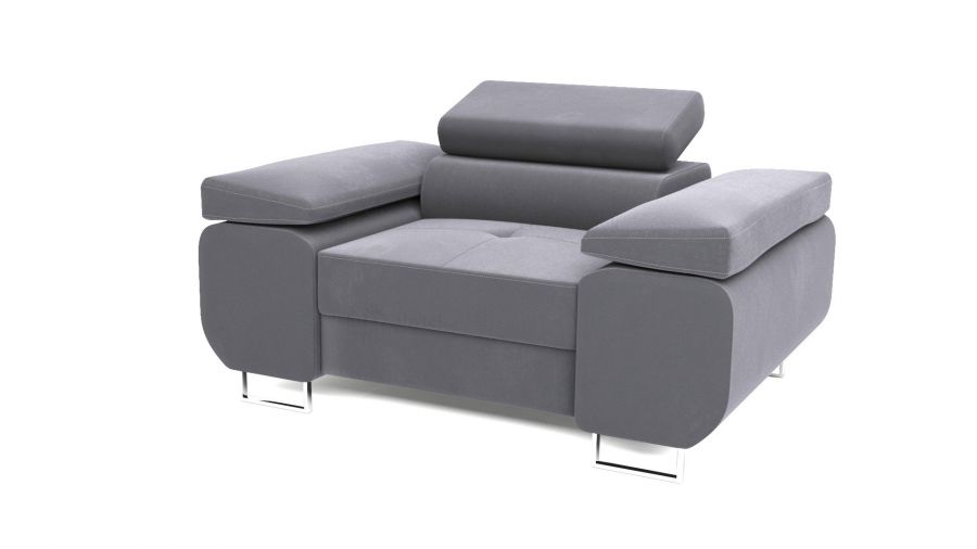 Křeslo VILDA DELUXE šedá DOPRODEJ