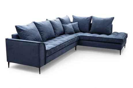 Rohová sedačka LENIA modrá