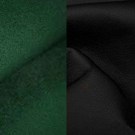 Rozkládací rohová sedačka LATTE zelená / černá