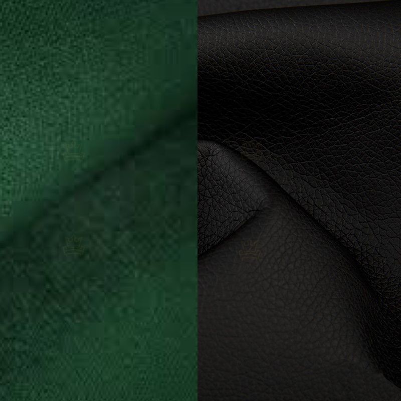 Rozkládací rohová sedačka LATTE zelená / černá