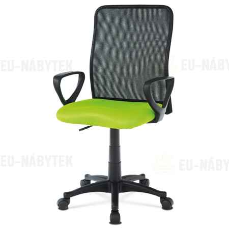 kancelářská židle, látka B-047 zelená/černá DOPRODEJ