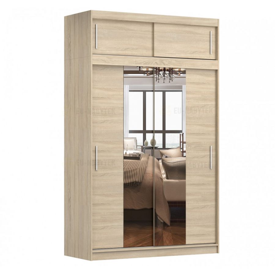 Šatní skříň VESTIMO 150 dub sonoma s nádstavcem