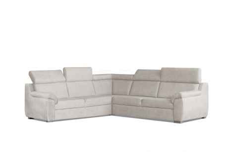 Rozkládací rohová sedačka DIVARO L krémová