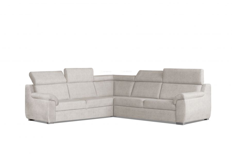 Rozkládací rohová sedačka DIVARO L krémová