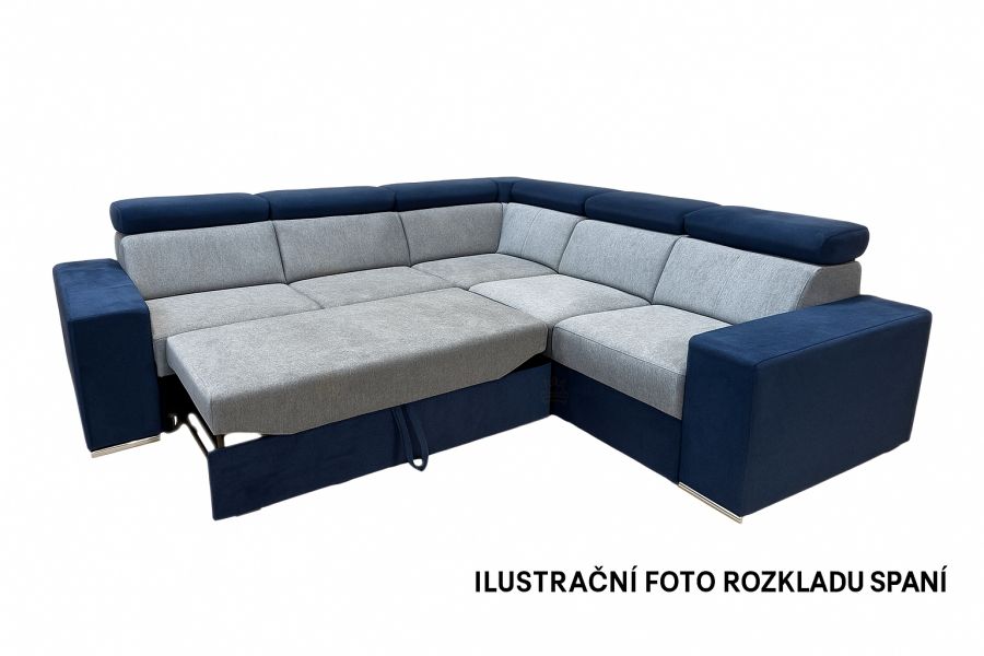 Rozkládací rohová sedačka BERTA béžová 3-R-3