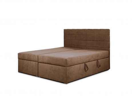 Kontinentální postel Boxspring HORAL SOFT hnědá
