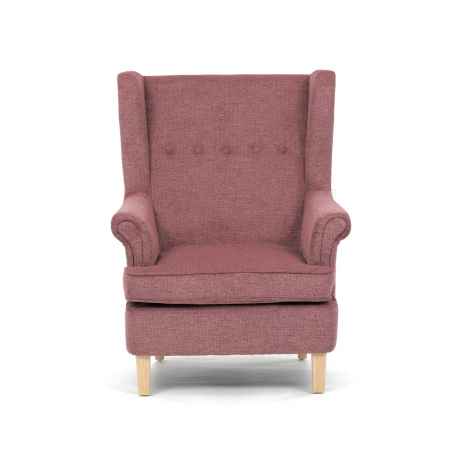 Křeslo ušák, růžová látka, AK-388 PINK2