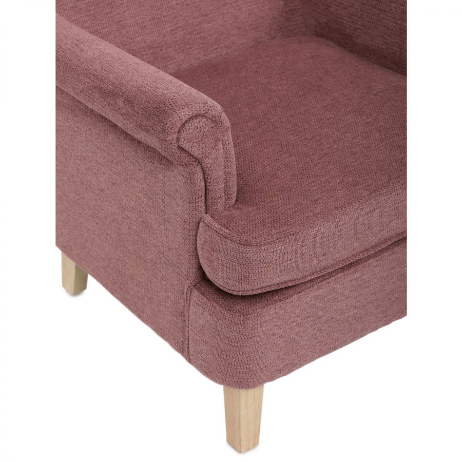 Křeslo ušák, růžová látka, AK-388 PINK2