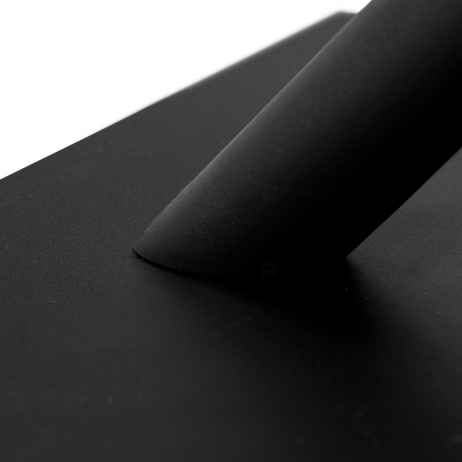 Jídelní stůl 160x90x76 cm, deska s dekorem dub, černá kovová podstava