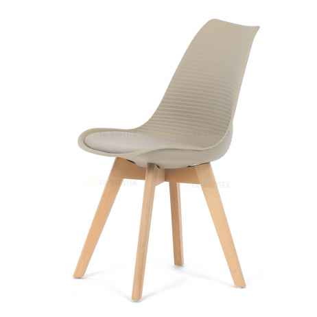 Židle jídelní, cappuccino plast, CT-X7055 CAP