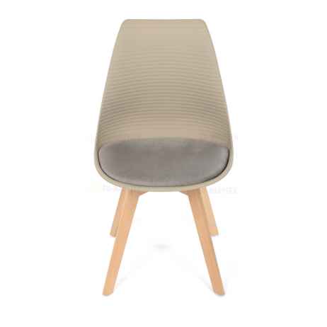 Židle jídelní, cappuccino plast, CT-X7055 CAP