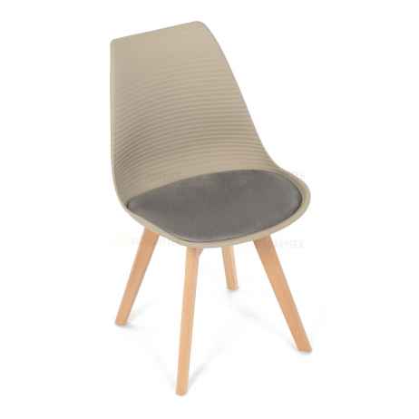 Židle jídelní, cappuccino plast, CT-X7055 CAP