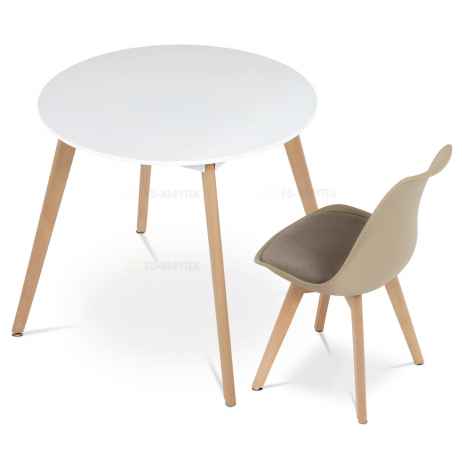 Židle jídelní, cappuccino plast, CT-X7055 CAP
