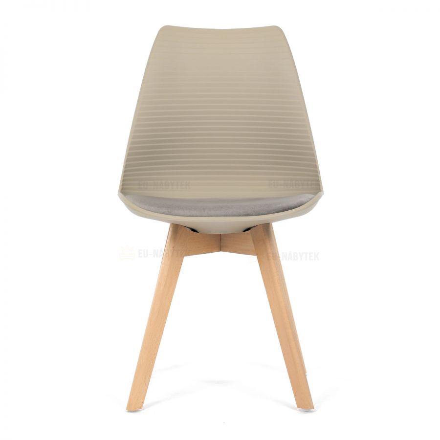 Židle jídelní, cappuccino plast, CT-X7055 CAP