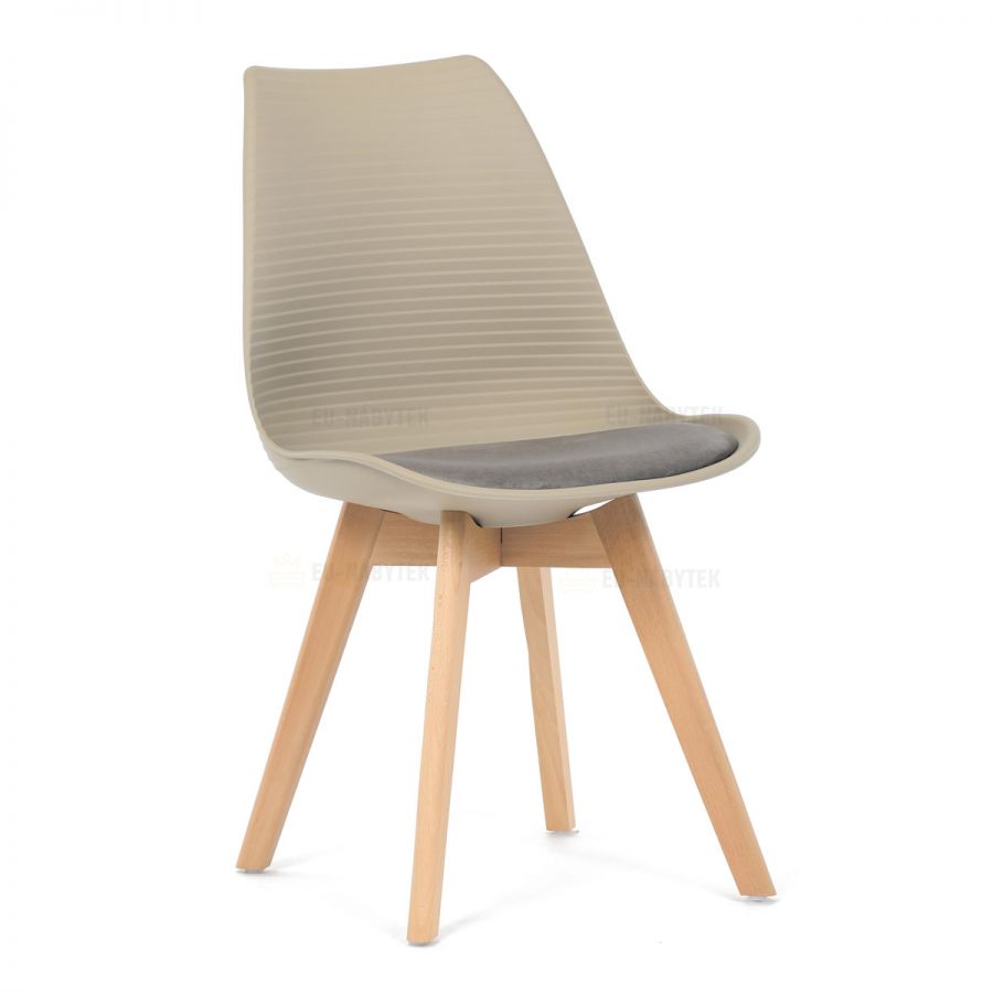 Židle jídelní, cappuccino plast, CT-X7055 CAP