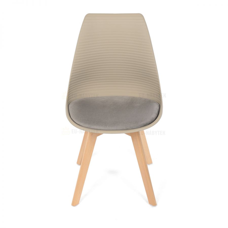 Židle jídelní, cappuccino plast, CT-X7055 CAP