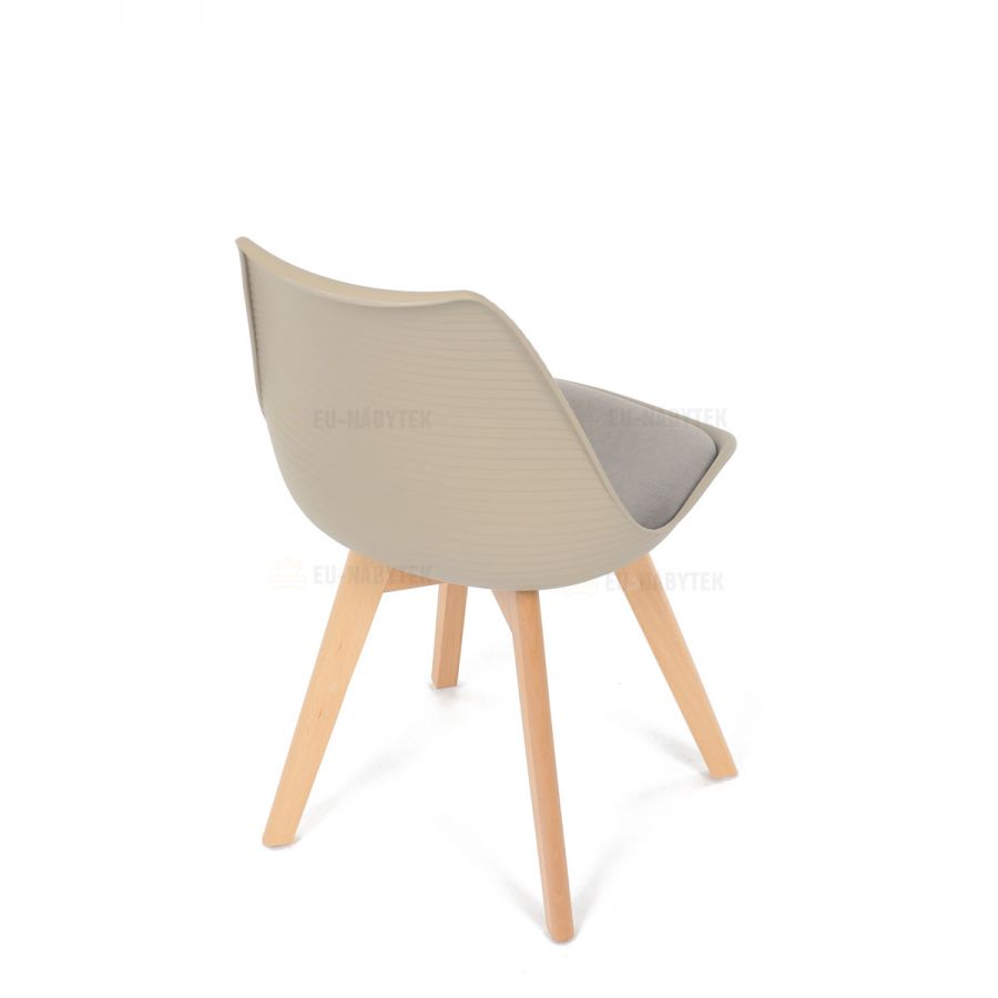 Židle jídelní, cappuccino plast, CT-X7055 CAP