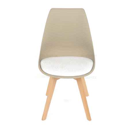 Židle jídelní, cappuccino plast, CT-X7055 CAP