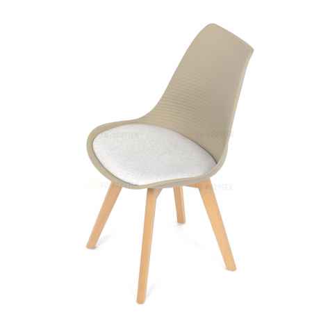 Židle jídelní, cappuccino plast, CT-X7055 CAP