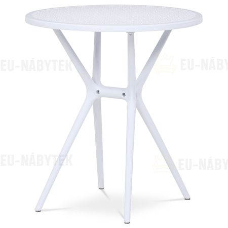 Stůl jídelní, bílý plast