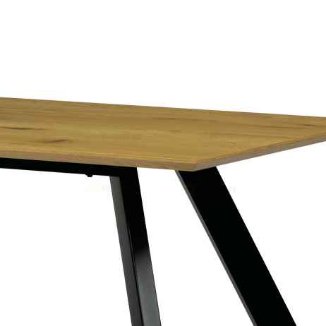 Stůl jídelní 180x90x75 cm, deska MDF, 3D dekor divoký dub