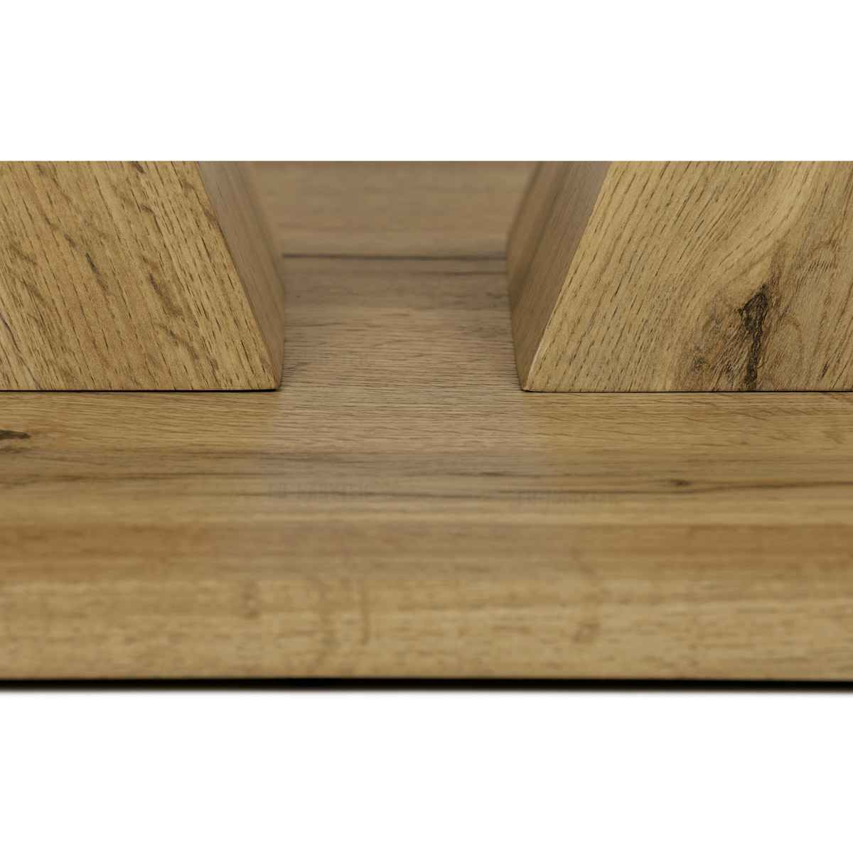 Jídelní stůl, 140x80x76 cm, MDF deska, 3D dekor divoký dub