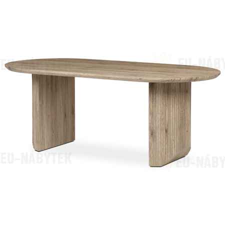 Stůl jídelní, 200x100x76 cm, MDF deska, 3D dekor dub san remo.