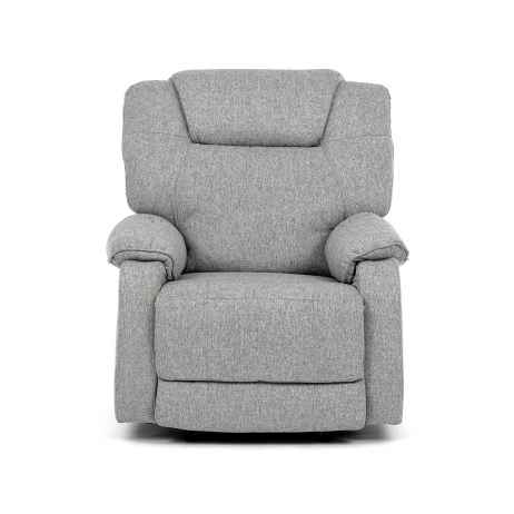 Relaxační křeslo, šedá látka, TV-4088 SIL2