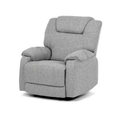Relaxační křeslo, šedá látka, TV-4088 SIL2