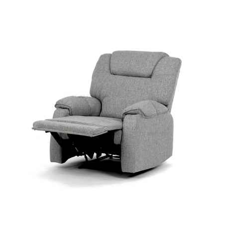 Relaxační křeslo, šedá látka, TV-4088 SIL2