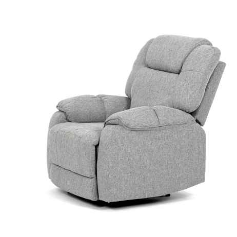Relaxační křeslo, šedá látka, TV-4088 SIL2