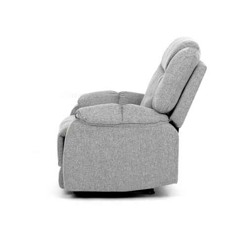 Relaxační křeslo, šedá látka, TV-4088 SIL2