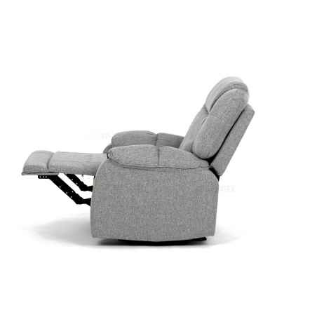 Relaxační křeslo, šedá látka, TV-4088 SIL2