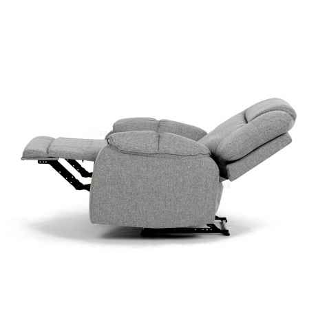 Relaxační křeslo, šedá látka, TV-4088 SIL2