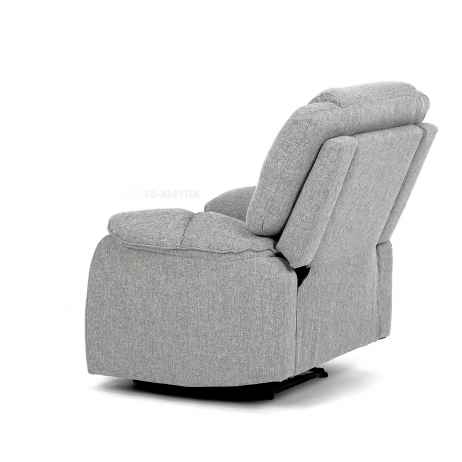 Relaxační křeslo, šedá látka, TV-4088 SIL2
