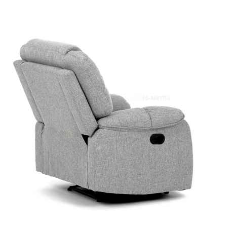 Relaxační křeslo, šedá látka, TV-4088 SIL2