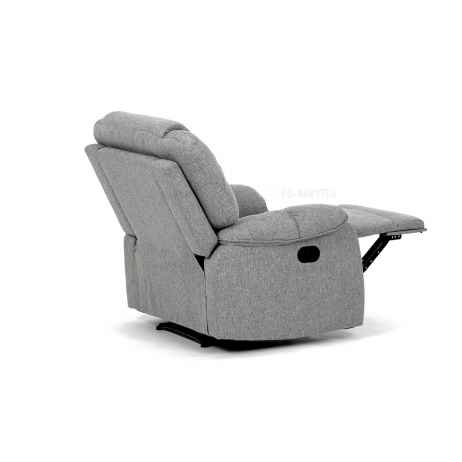 Relaxační křeslo, šedá látka, TV-4088 SIL2