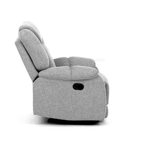 Relaxační křeslo, šedá látka, TV-4088 SIL2