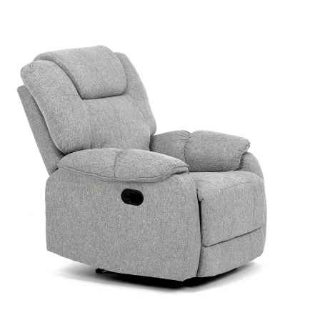 Relaxační křeslo, šedá látka, TV-4088 SIL2