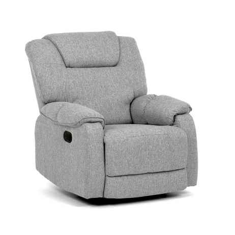 Relaxační křeslo, šedá látka, TV-4088 SIL2