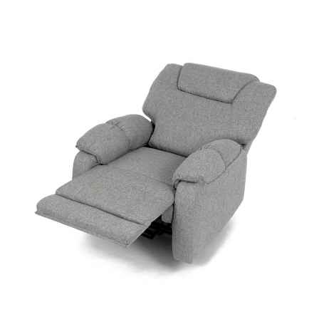 Relaxační křeslo, šedá látka, TV-4088 SIL2