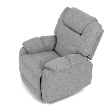 Relaxační křeslo, šedá látka, TV-4088 SIL2