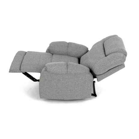 Relaxační křeslo, šedá látka, TV-4088 SIL2
